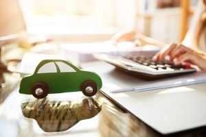 Model Car on a desktop.